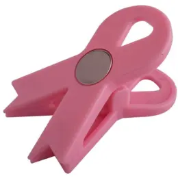 Ribbon Magnet Clip Pink Back